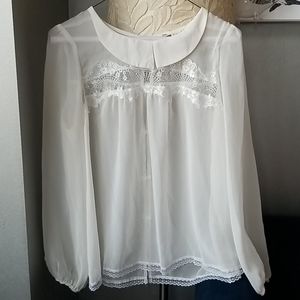 Ketz-ke sheer baby doll blouse